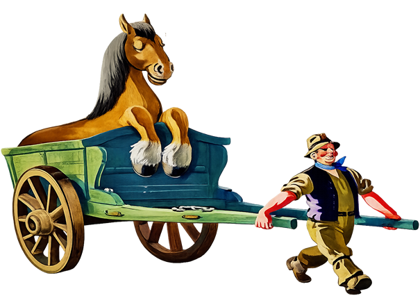 Animal Disposal of Southern Oregon horse and wagon logo